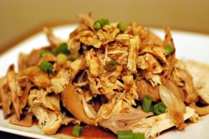 Slow Cooker Bourbon Pulled Chicken