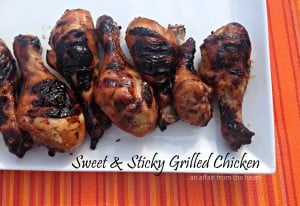sweet & sticky grilled chicken