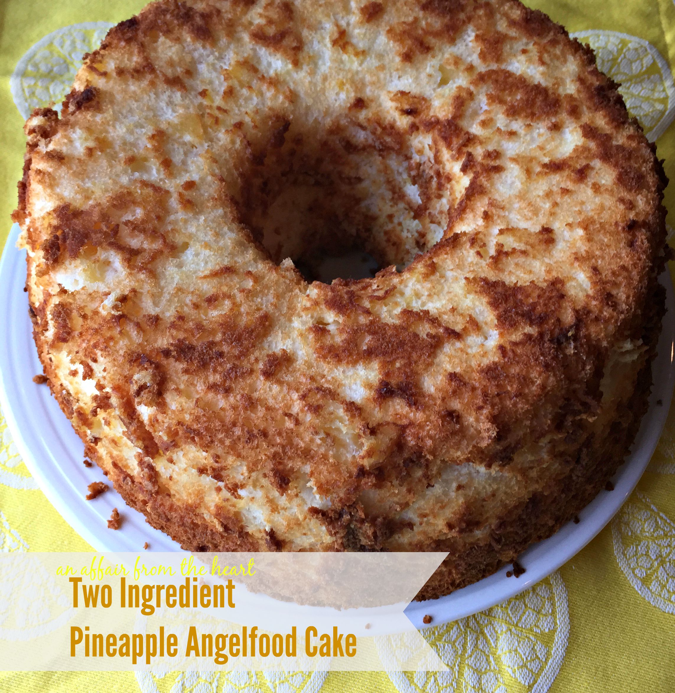 Two Ingredient Pineapple Cake Recipe Two Ingredient Pineapple Cake Recipe