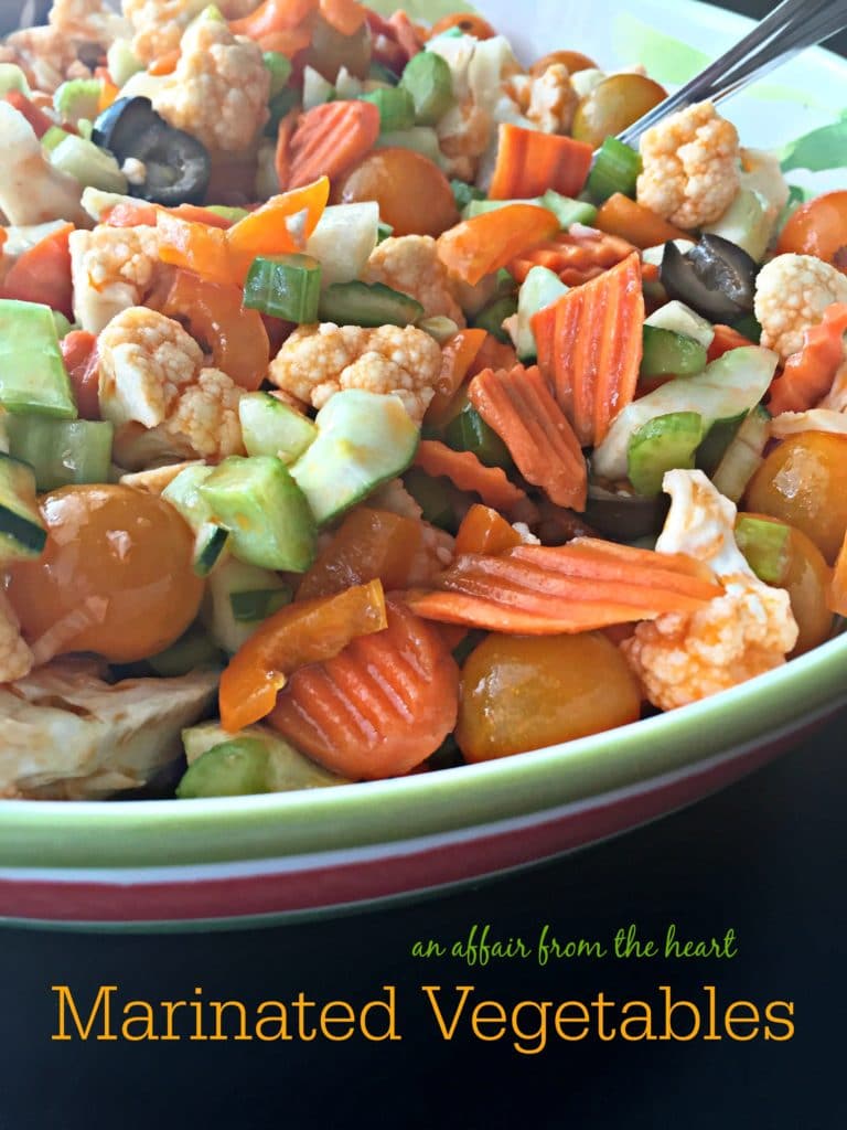Marinated Vegetables An Affair from the Heart