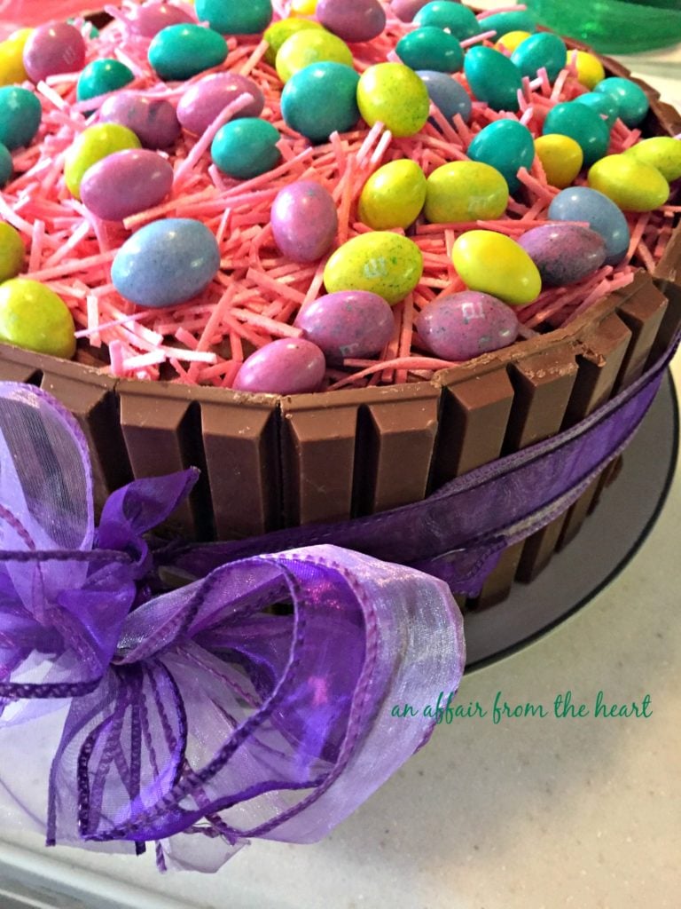 Easter Basket Cake With Kit Kats