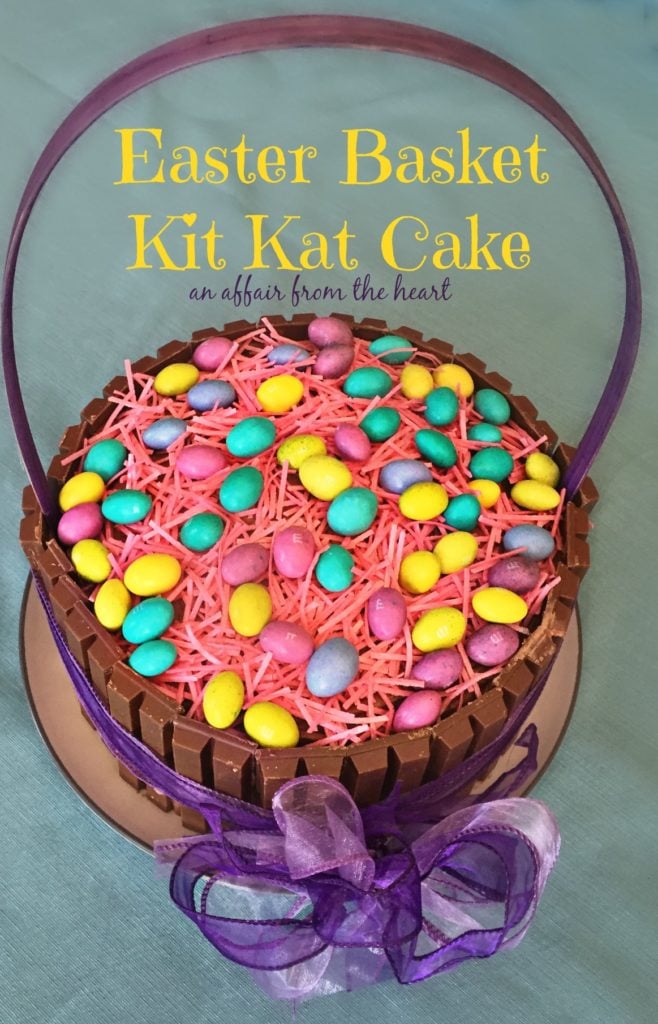 Easter Basket Cake With Kit Kats